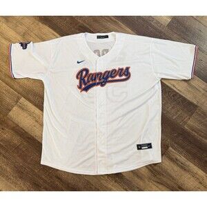 NIKE Texas Rangers Jersey (2023 World Series Champions) Gold Trim GARCIA 53 4XL